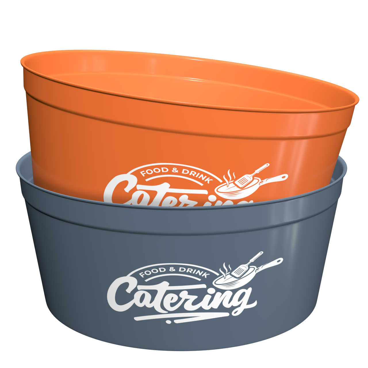 Bol Gris 1100 ml, personnalisation en sérigraphie 1 couleur