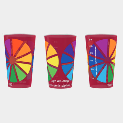 Gobelet 25 / 33 cl personnalisation en quadrichromie digitale 360° , (sans limite de couleurs)
