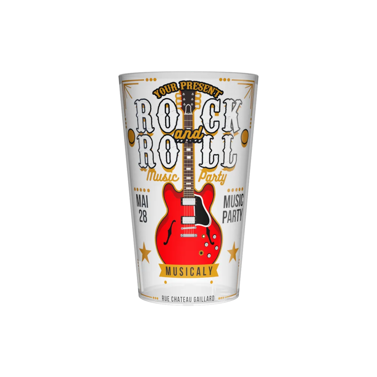 Gobelet 25 / 33 cl personnalisation en quadrichromie digitale 360° , (sans limite de couleurs)