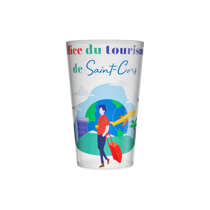 Gobelet 25 / 33 cl personnalisation en quadrichromie digitale 360° , (sans limite de couleurs)