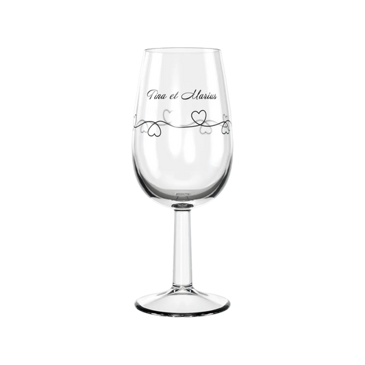Verre à vin  INAO  22 cl, personnalisé  en quadrichromie digitale