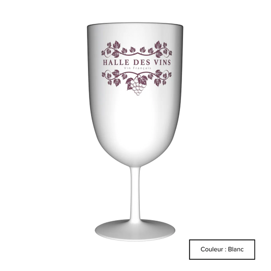 Verre à vin 18 cl en PP, personnalisation en sérigraphie 1 couleur